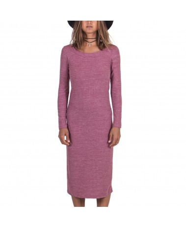 VESTIDO MIDI CANELADO