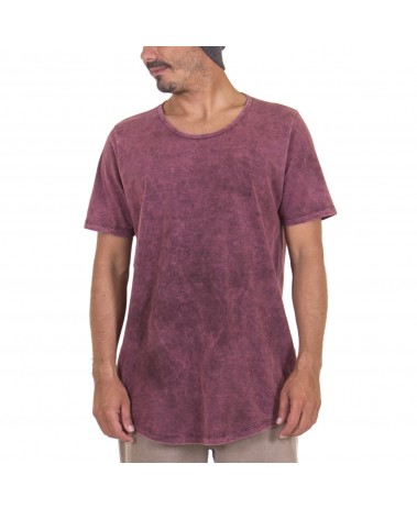 T-SHIRT OVERSIZED BARRA ARREDONDADA MARMORIZADA