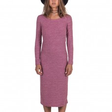 VESTIDO MIDI CANELADO